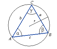 twierdzenie sinusów, kosinusów
