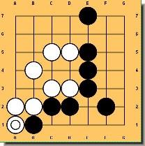 Mona stawia piony rwnie na brzegu i w rogach planszy