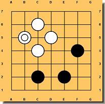 sytuacja po zbiciu czarnego piona